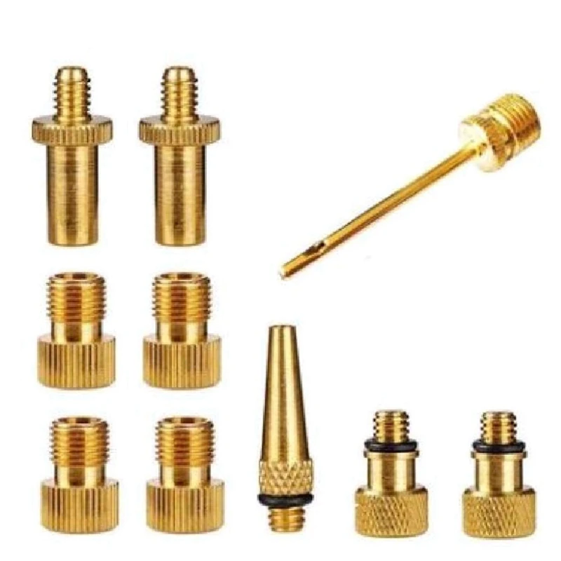 1x BBQ Gas Grill Ignitor Durable Spark Generator Push Button &amp 10 Pcs Inflator Pump Nozzle Kit Presta Schrader Valve | Спорт и