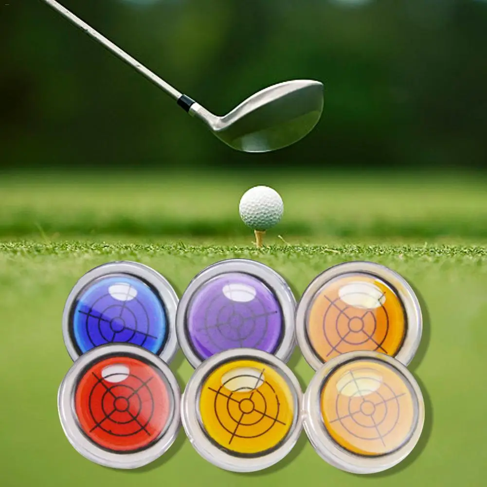 2pcs Golf Slope Putting Horizontal Level Reading Marker With Hat Clip For Outdoor Sports Ball Accessories |
