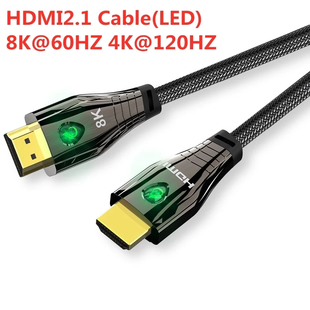 

For Xbox PS4 PS5 UHD TV HDMI-compatible 2.1 Cable Supports 48Gbps Ultra High Speed 8K@60Hz 4K@120Hz Dynamic HDR & Dolby Atmos