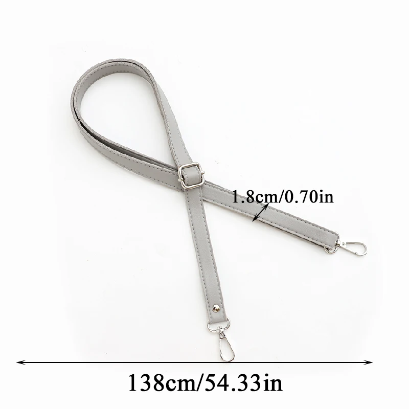 

Fashion PU Leather Bag Strap for Women DIY Crossbody Bag Replacement Adjustable Belt Solid Color Shoulder Strap Bags Accessories