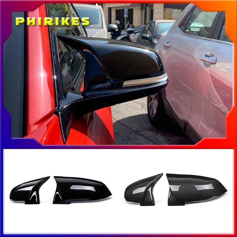 

Rearview Mirror Cover Side Wing Rear View Mirror Case Cover Glossy Black For BMW serie 1 2 3 4 F20 F21 F22 F30 F32 F36 X1 F87 M3