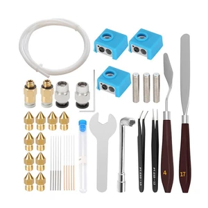 3D Printer Accessories 0.4mm MK8 3D Printer Nozzles, Stainless Steel Nozzle Cleaning Needles , 3D Printer Tool Kit 10 item image