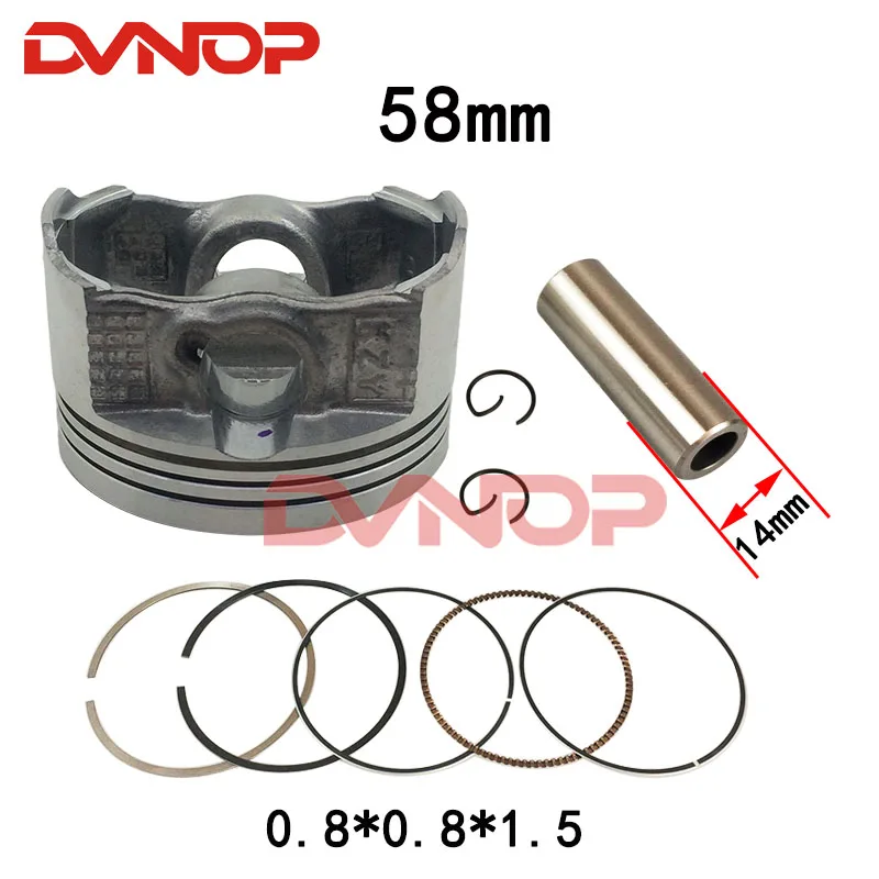 

58mm piston ring for Honda WW150D PCX150 PCX 150cc 2013-2018 12100-KZY-701 12100-KZY-700