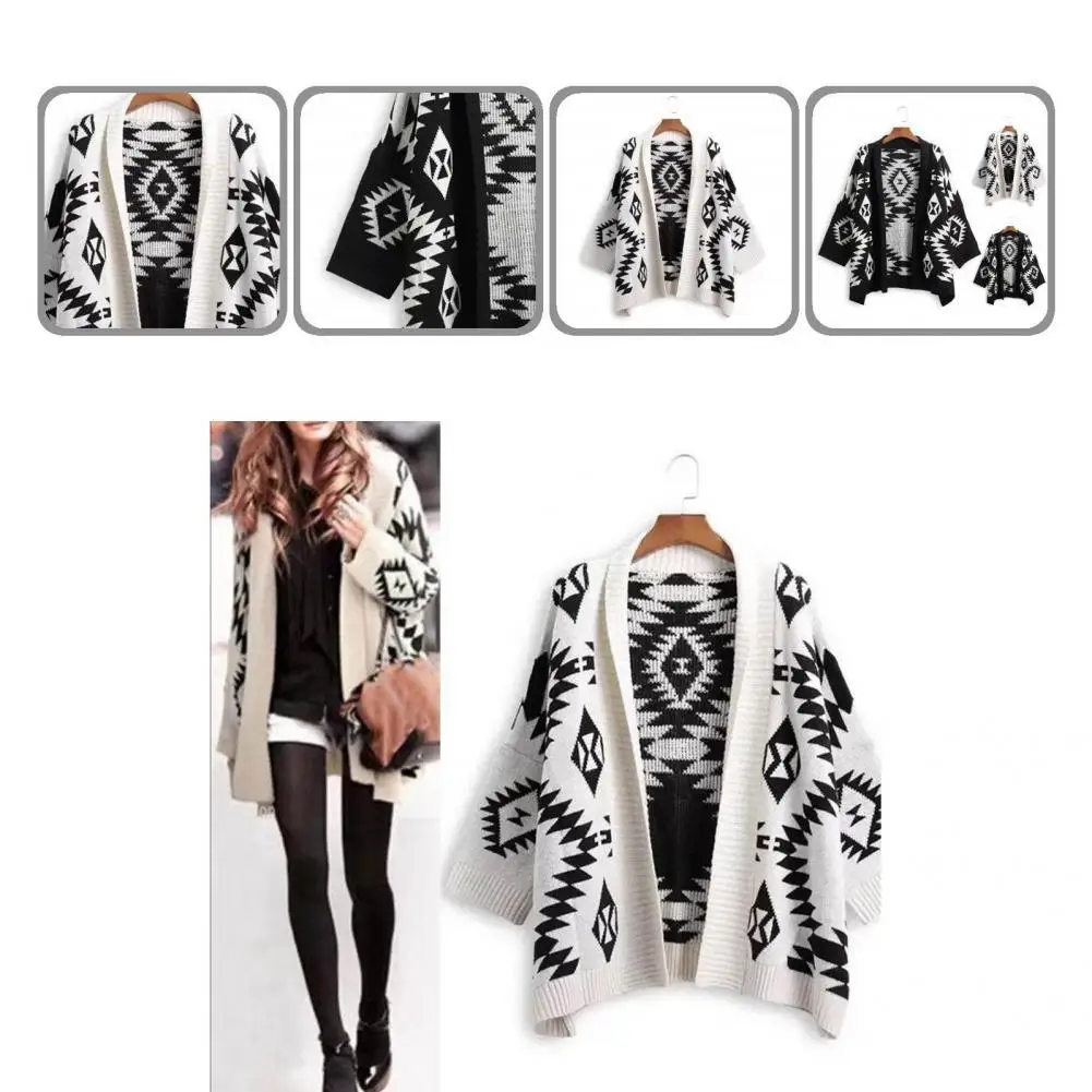 

Осенний свитер пальто с узором ромбиками эластичный свободный винтажный осенний свитер пальто зимний свитер стильное пальто