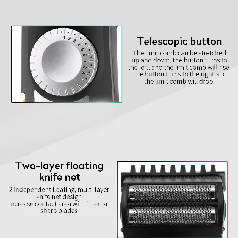 Kemei Быстрая зарядка триммер для волос профессиональная машинка стрижки мужчин EU
