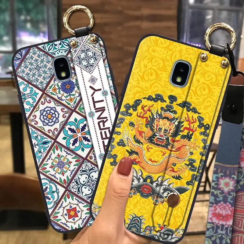 Силиконовый ремешок в китайском стиле чехол для телефона Samsung J3 2018 / J4 Edition
