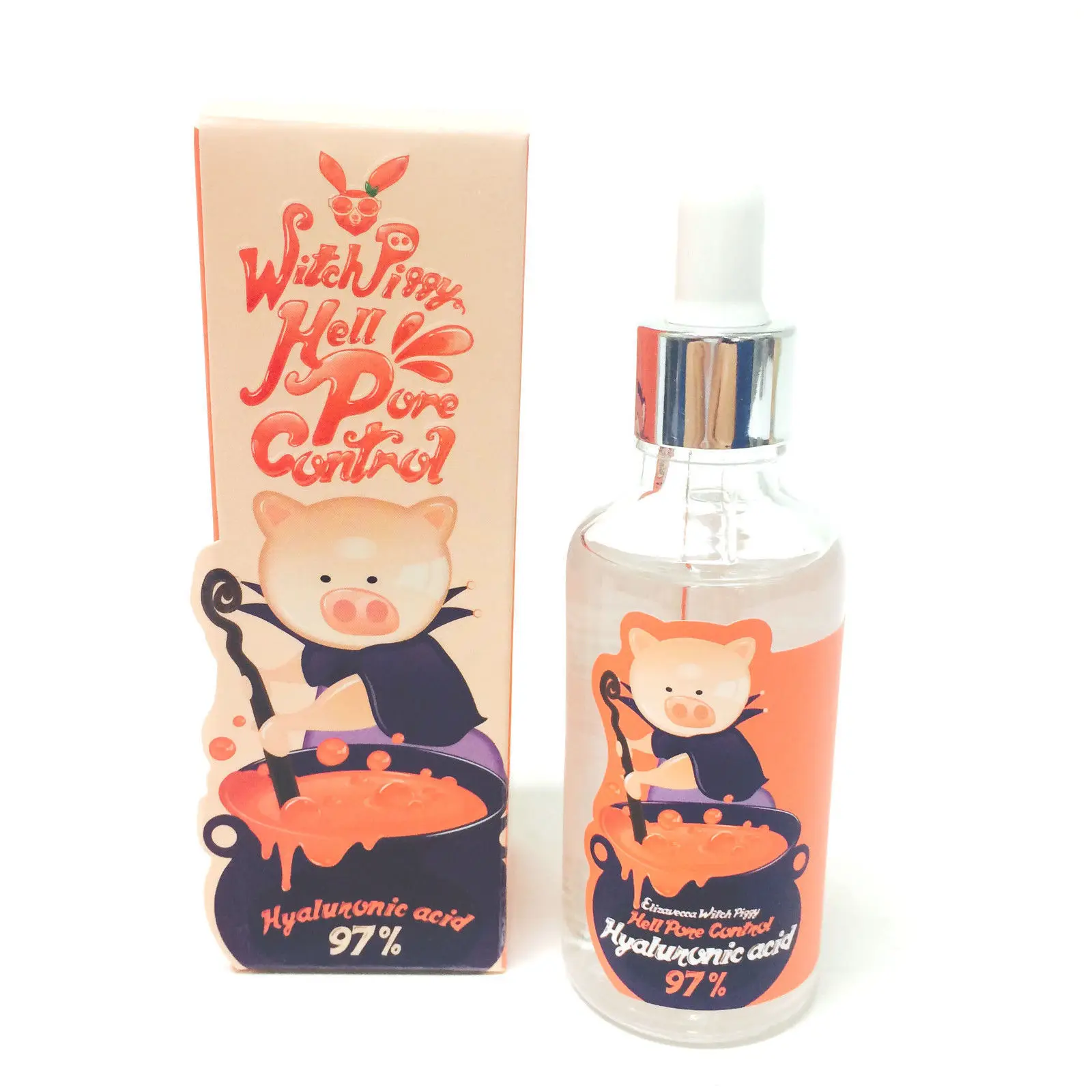 Korean Cosmetic Witch Piggy Hell Pore Control Hyaluronic Acid 97% Face Serum Crean Skin Care Facial Essence50ml