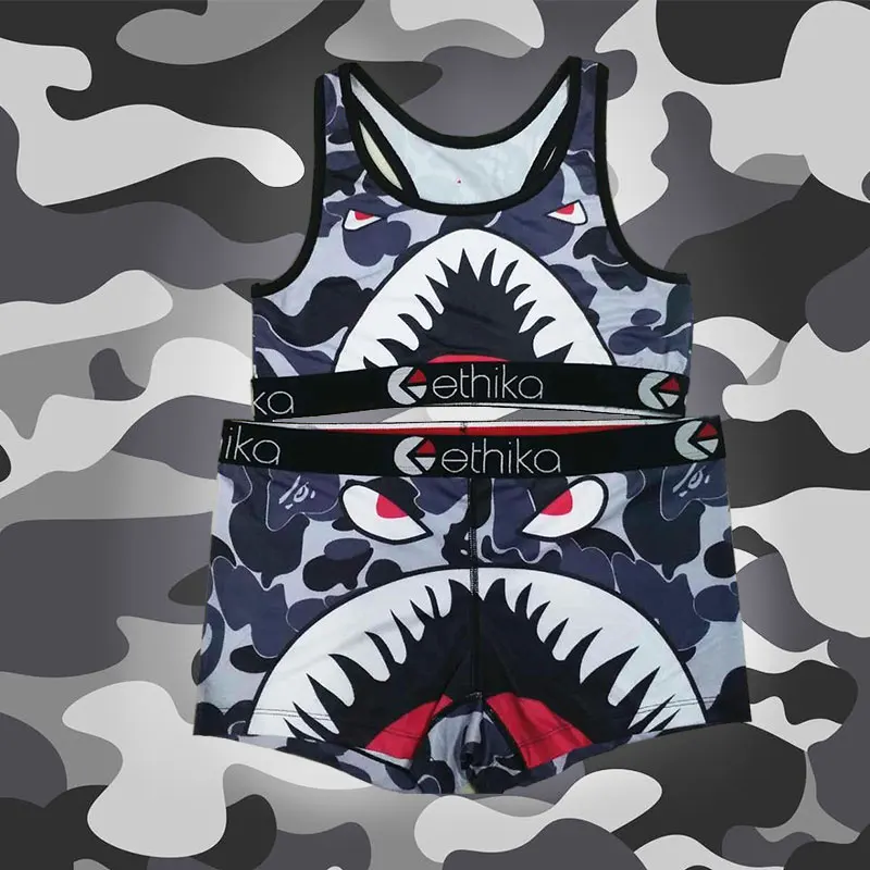 

Комплект женского нижнего белья Ethika, большой размер 3XL, комплект женского нижнего белья со средней талией