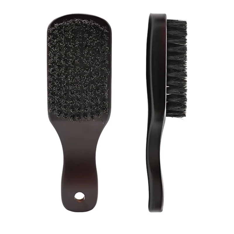 

Professional Men's Beard Hair Shaving Brush Boar Bristle Soild Wood Brushes Barber Mustache Styling Tools Curved Wooden Brushes