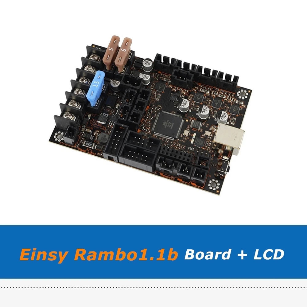 Reprap Prusa i3 MK3/3S Einsy Rambo1.1b Control Board + 2004LCD Screen With 4pcs TMC2130 SPI Driver For 3D Printer Parts