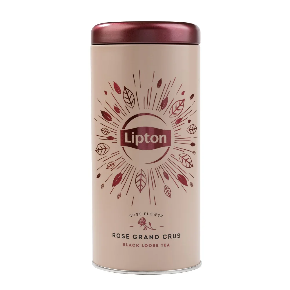 Чай Lipton Grand Crus Rose подарочный набор с черным листовым чаем 75 гр