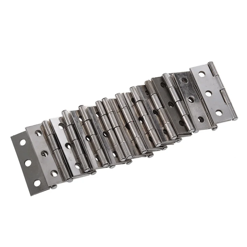20 pcs silver cabinet door stainless steel hinges top 44 mm long | Обустройство дома