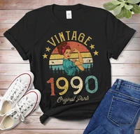 retro gift for the 31st birthday in 1990 classic and interesting graphics ladies short sleeve 100 cotton o neck