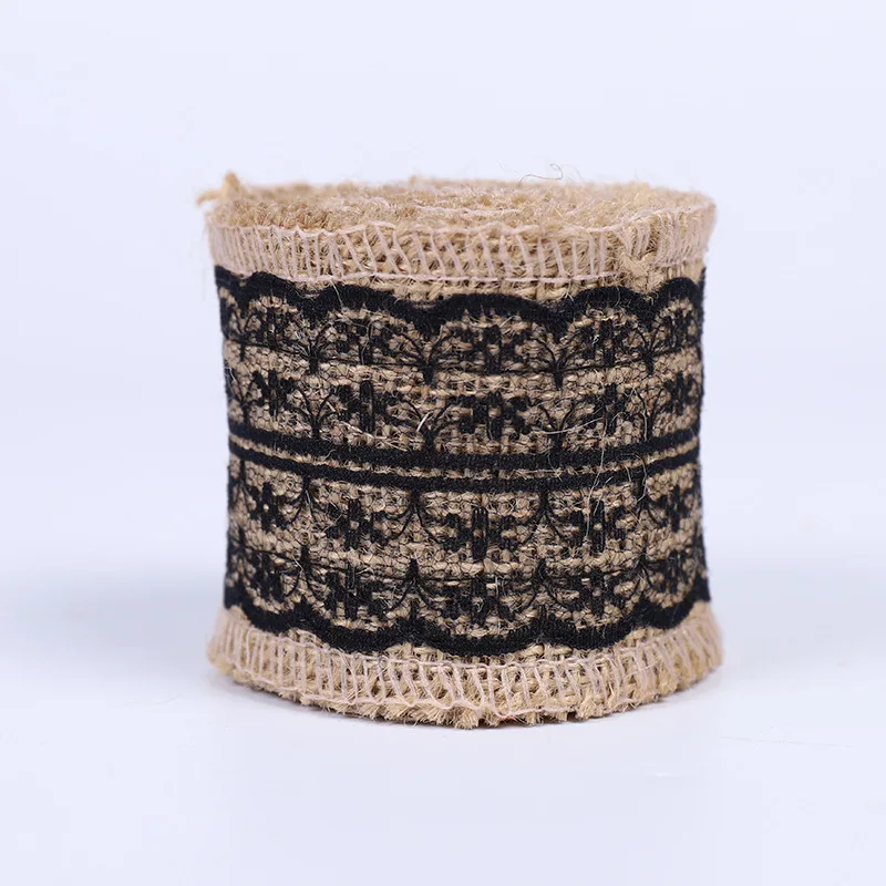 2 м/шт. ширина 5 см джутовая Мешковина В рулонах гессианская лента с кружевом