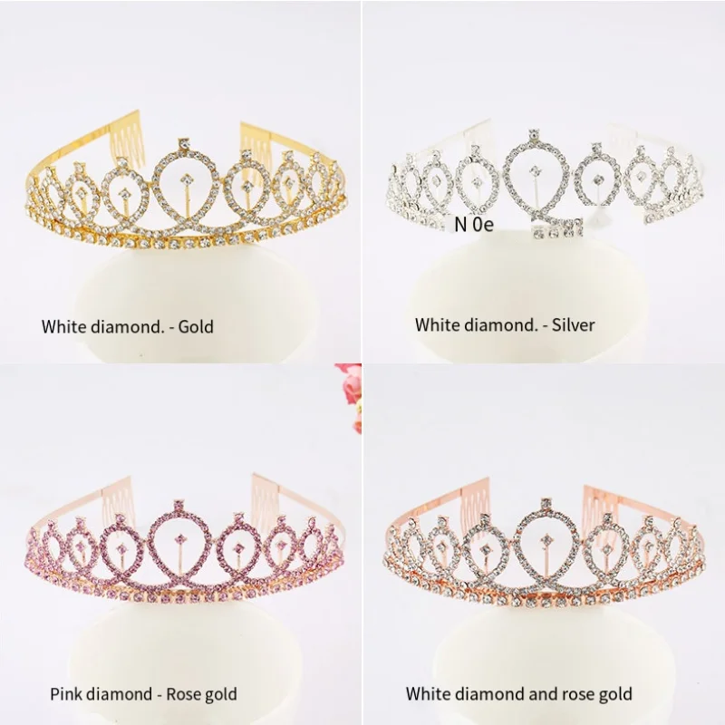 

New Birthday Crown Headband Bridal Party Party Rhinestone Hair Accessories Birthday Hat Alloy Headband Diamond Headpiece