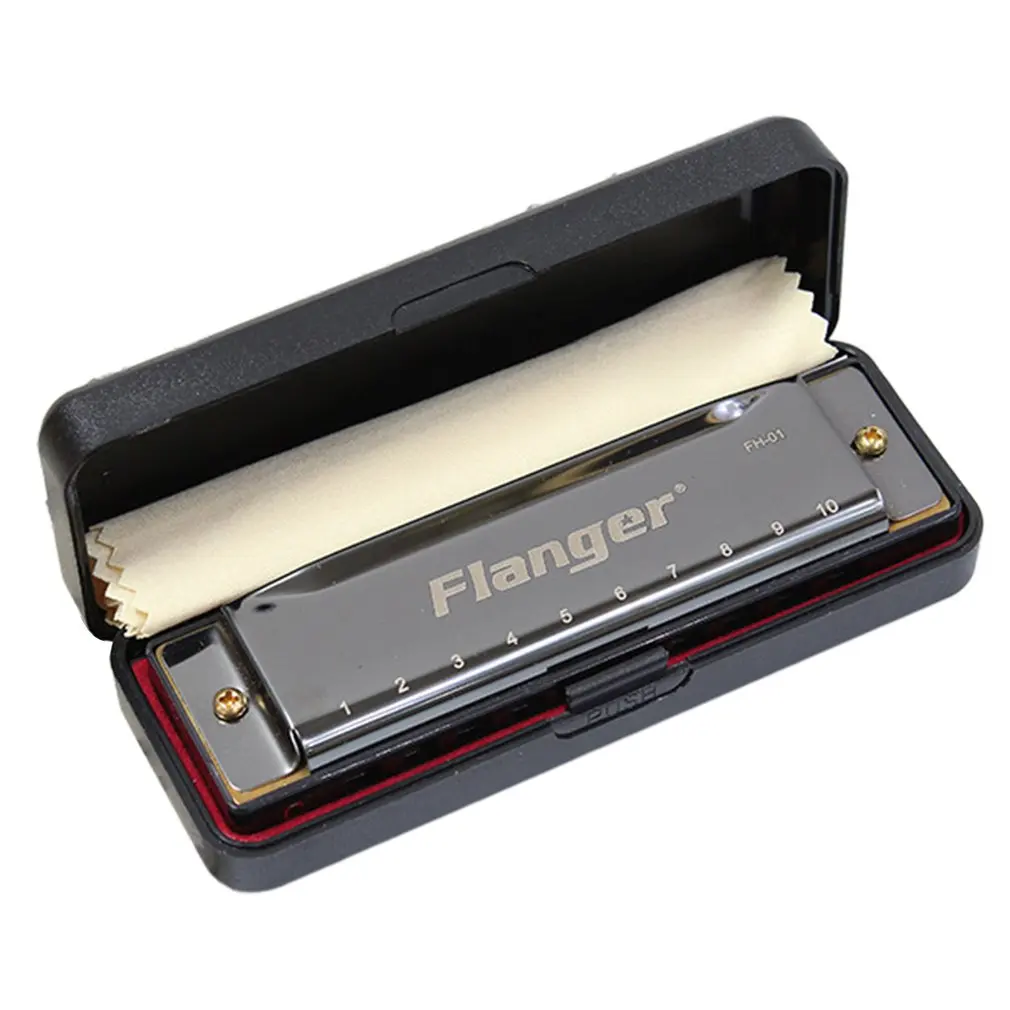 

C Tone Harmonica Portable Beautiful Ten-hole Resin Tone Hole Harmonica Musical Instrument