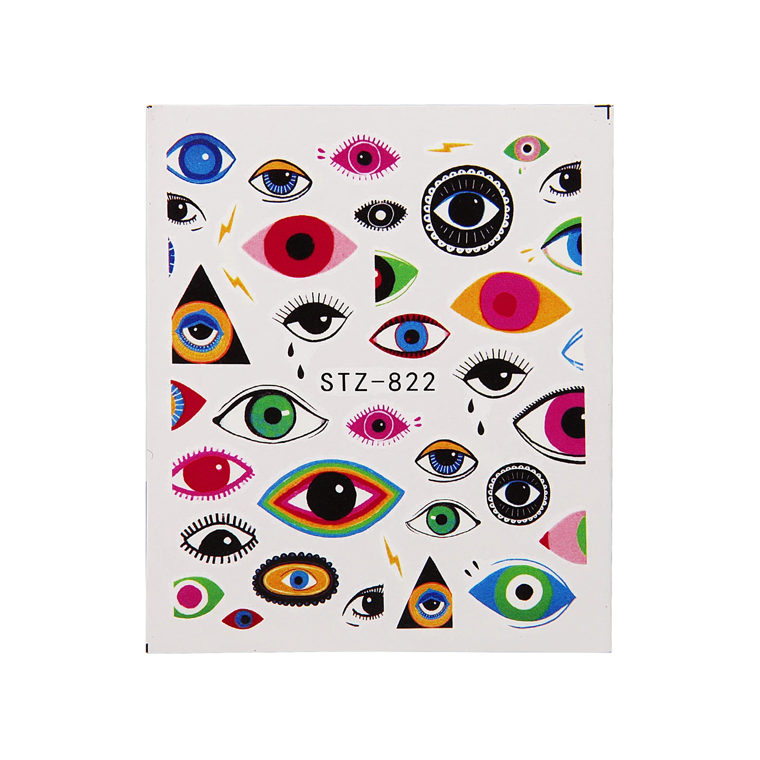 Серии глаз наклейки для дизайна ногтей водные переводные слайдеры обертки