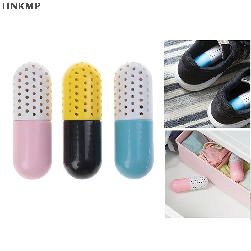 

New Moisture Absorber Shoes Deodorant Capsule Shaped Desiccant Drawer Shoes Room Carbon Deodorizer Dehumidify Tool Supply