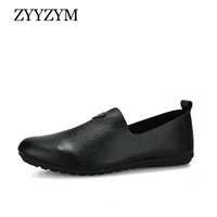 zyyzym spring summer loafers shoes men fashion casual shoes pu leather