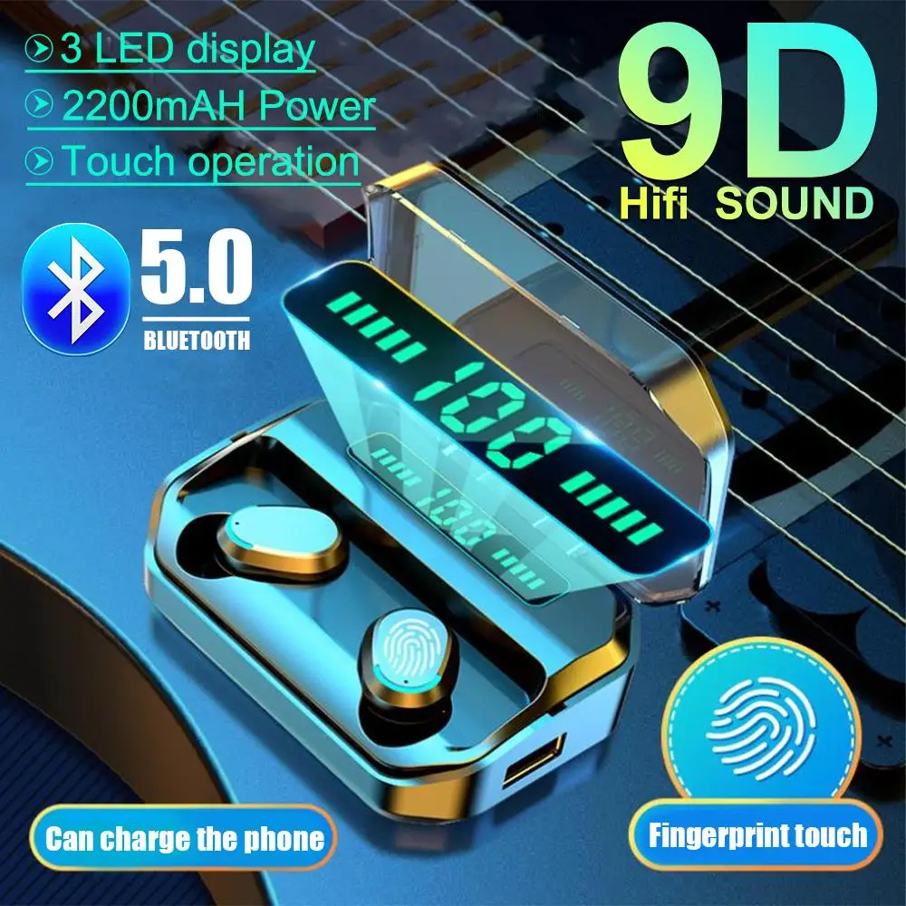 Миниатюрные стереонаушники TWS с повторным набором звонков для ответа на звонки