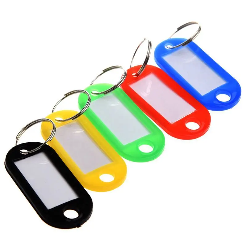 

COSW 20 x plastic key tag identification label