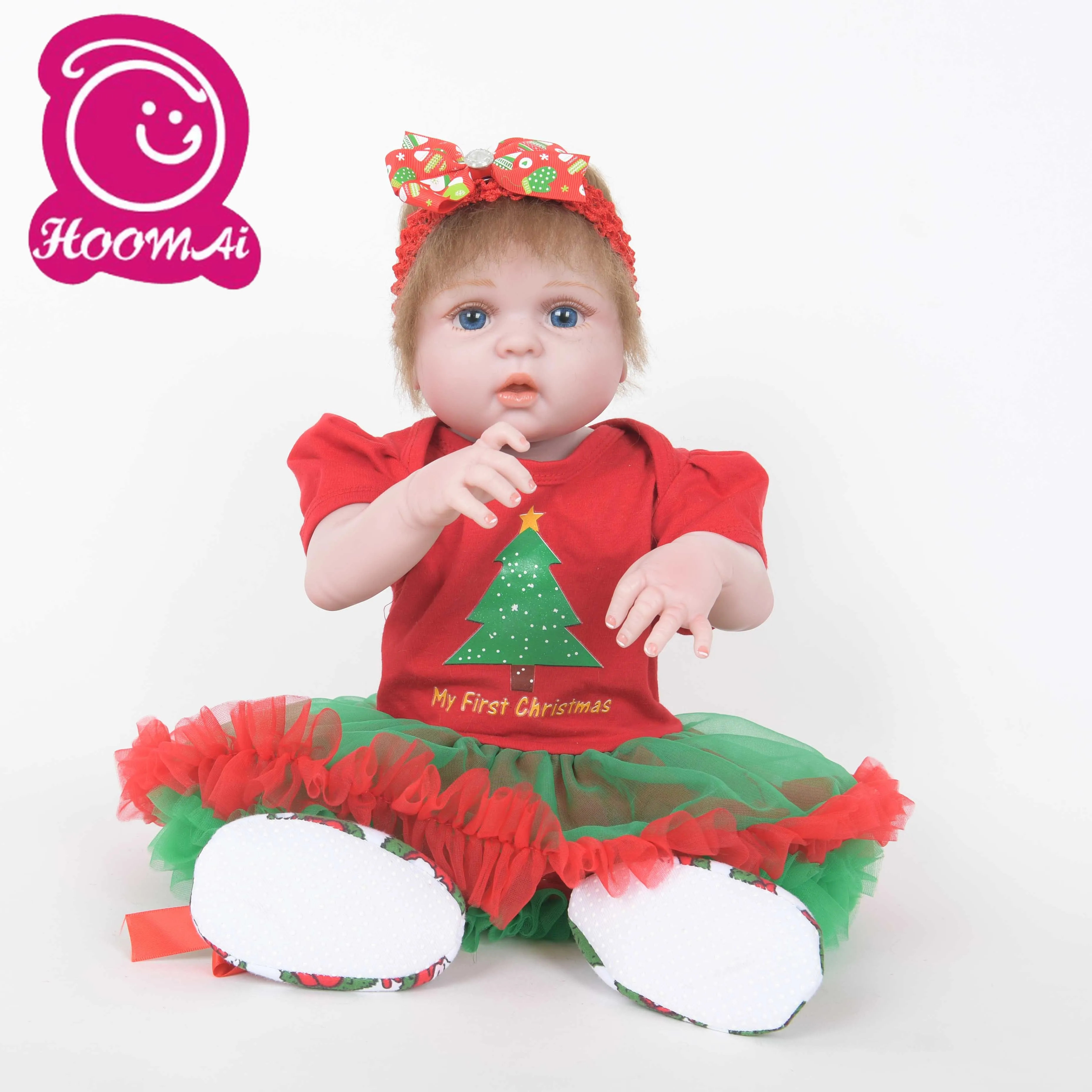22 дюйма Ручная работа кукла Bebe Reborn полностью силиконовая игрушка для тела 55 см