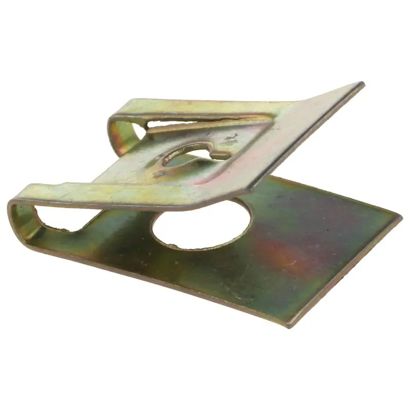 

50pcs Bronze Tone Spring Metal Car Door Panel Spire Screw U-Type Clips