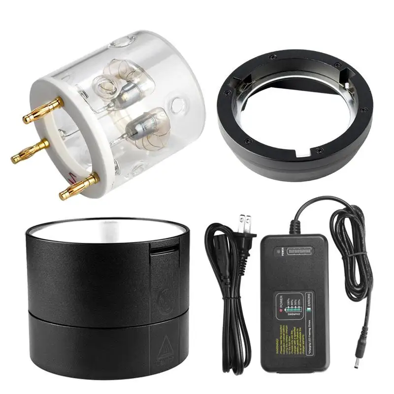 

Godox Оригинальный 400 Вт запасная вспышка трубка/AD-R10 Стандартный Отражатель/C400P зарядное устройство/Bowens крепление для Witstro AD400Pro