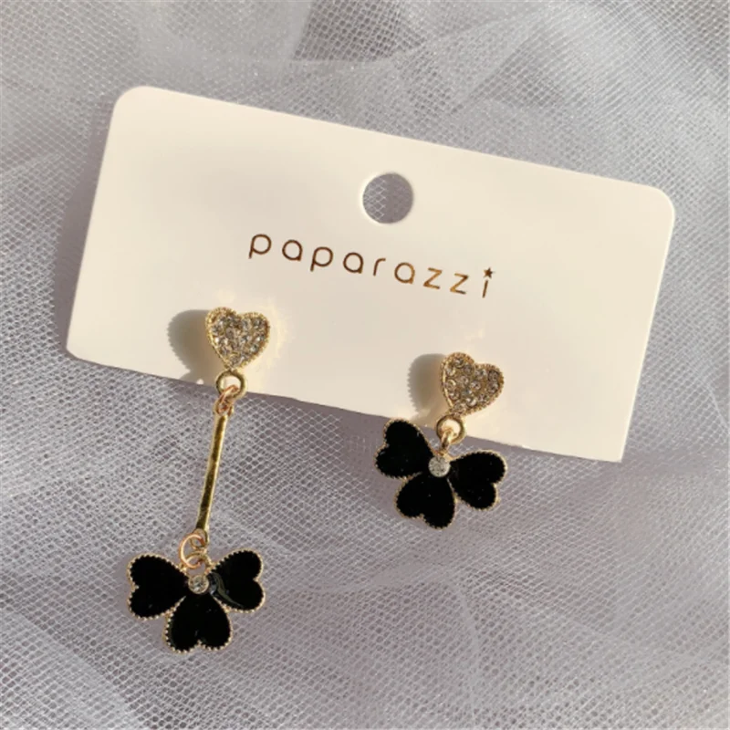 

Korean Fashion Long and Short Paragraph Elegant Small Fresh Earrings Women's Holiday Gifts Jewelry Wholesale