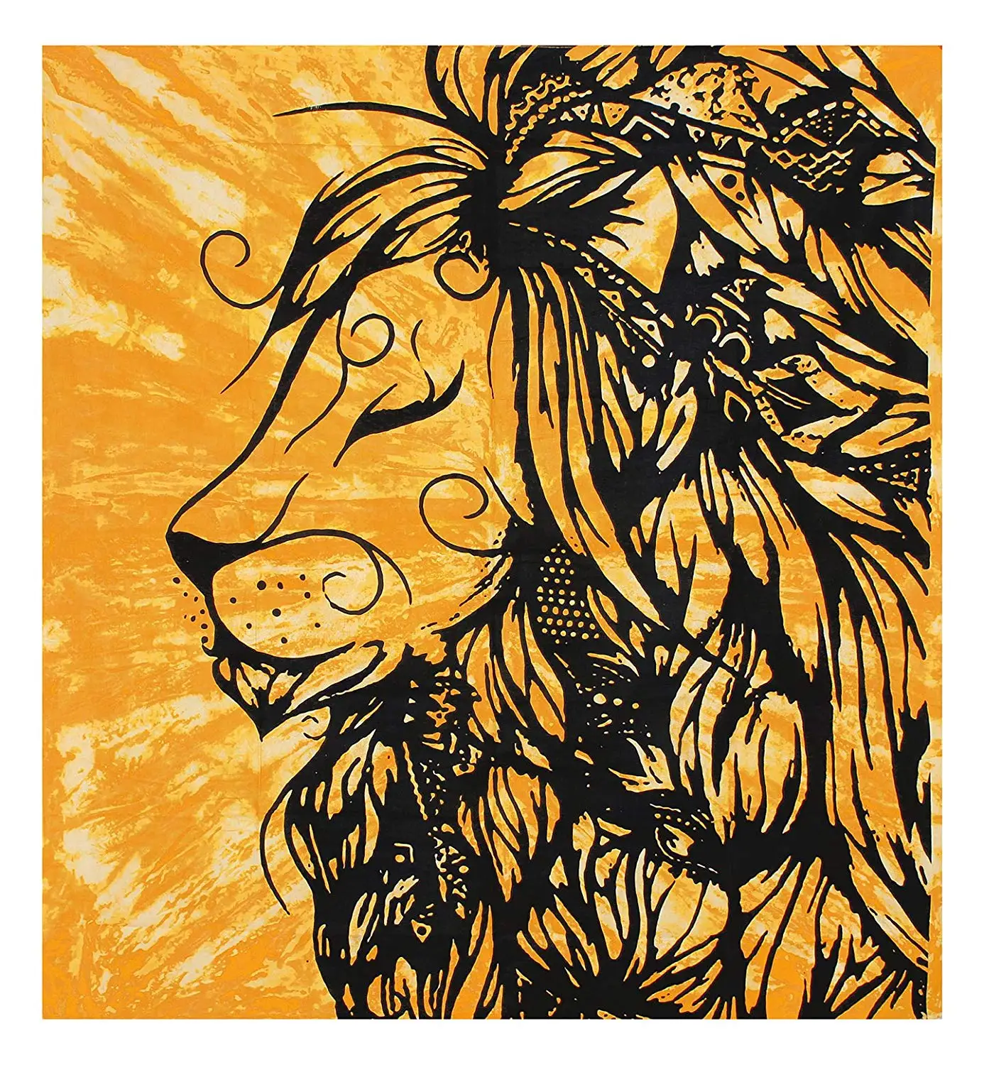 Индийская ручная работа галстук краситель настенный гобелены украшение большой