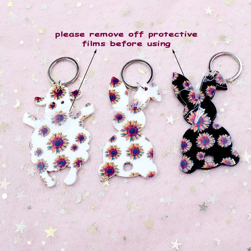 3 дюйм (ов) акриловое волокно пасхальное брелок корова кролик с рисунком Овцы на