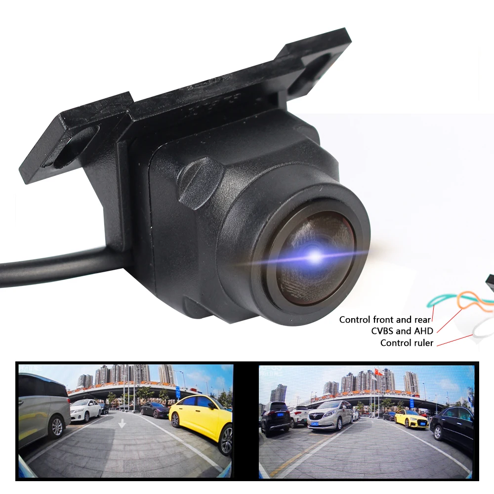 

Автомобильная камера высокого разрешения AHD 1280x1080P CCD Starlight ночное видение объектив «рыбий глаз» 170 широкоугольная камера заднего вида