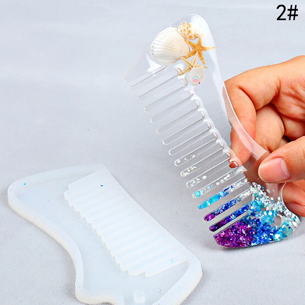 

Comb Silicone Mold Epoxy Resin Jewelry Making Cosmetic Tools DIY Hand Craft