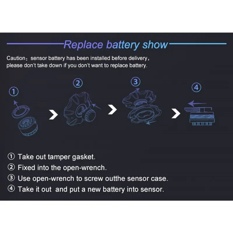T601 TPMS датчик давления в шинах Система мониторинга Универсальный беспроводной Di
