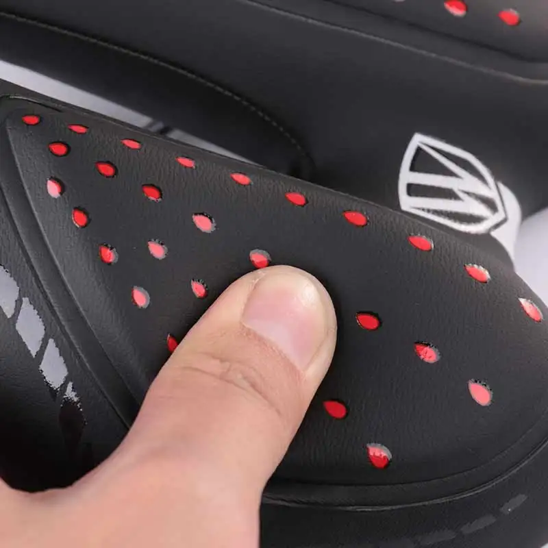

WEST BIKING Silicone Bike Saddle Shockproof MTB Mountain Cycling Seat PU Leather Surface Silica Filled Gel Breathable Reflective