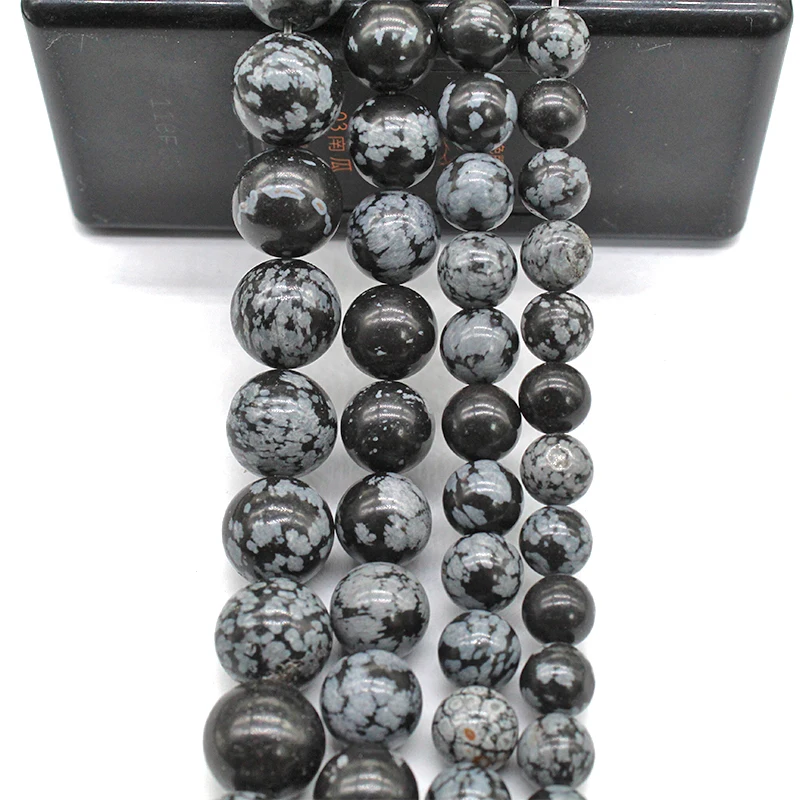 Натуральный камень обсидианом алебастра Круглые бусины для самостоятельного