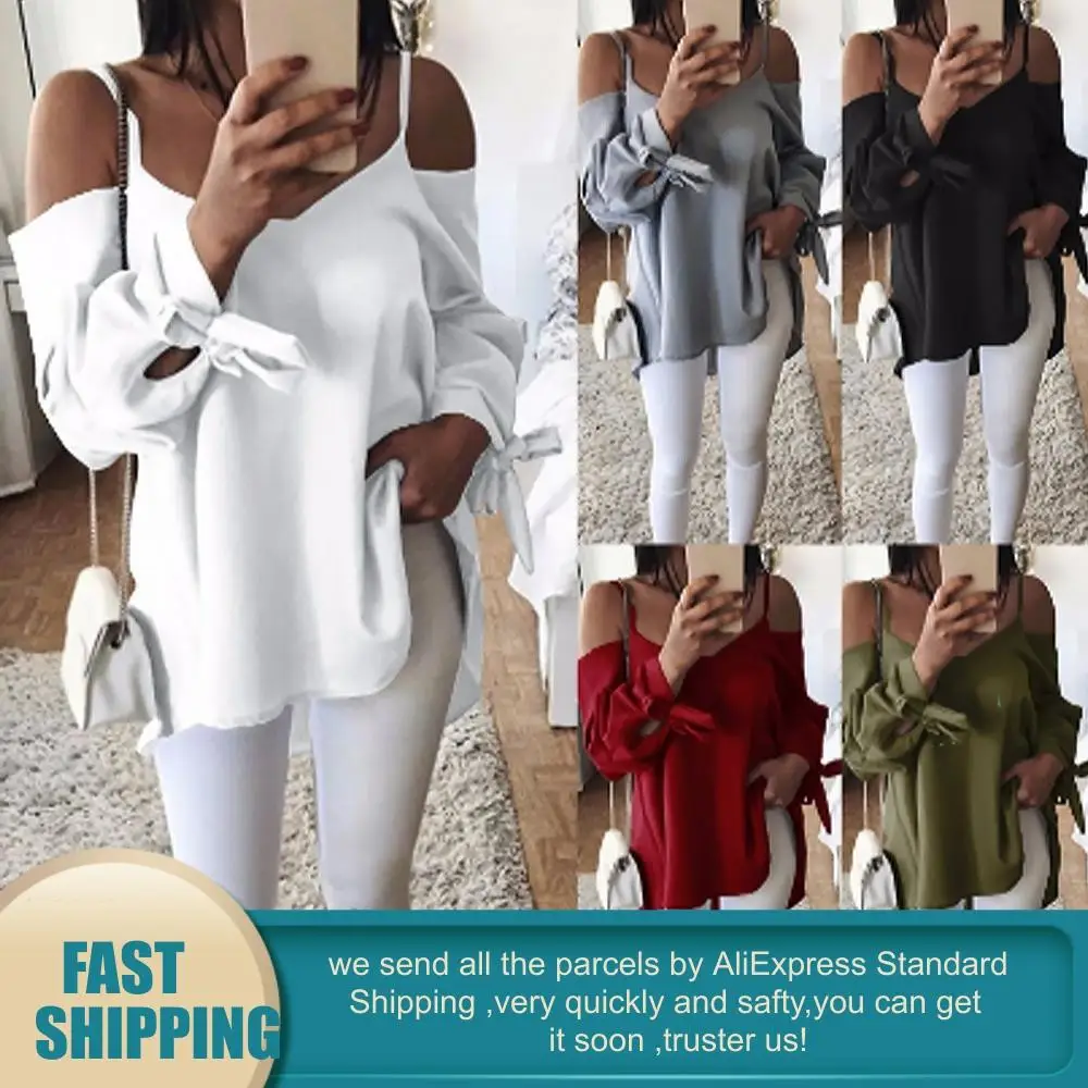 Блузки размера плюс с длинным рукавом и галстуком бабочкой белая блузка женская