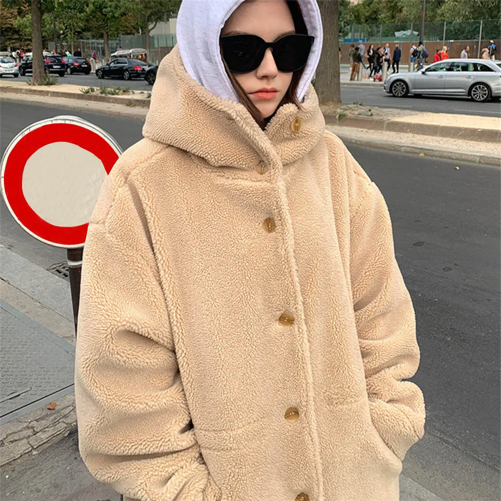 Женское зимнее длинное пальто из искусственного меха длинная куртка для женщин с