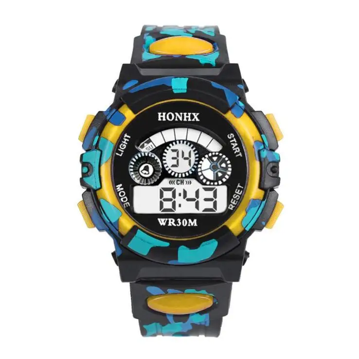

Fashion Multifunctional Childrens Watch Sports LED Display Date Alarm Boy Clock Luminous Waterproof Electronic Watches Girl Gift