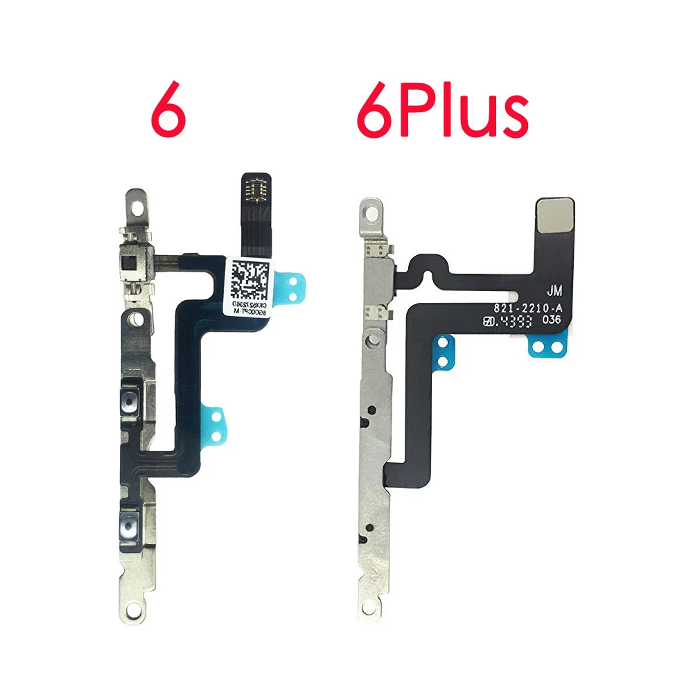 

MHCAZT регулятор громкости кнопка отключения звука гибкий кабель с кронштейном запасная часть для iPhone 6G 6 Plus