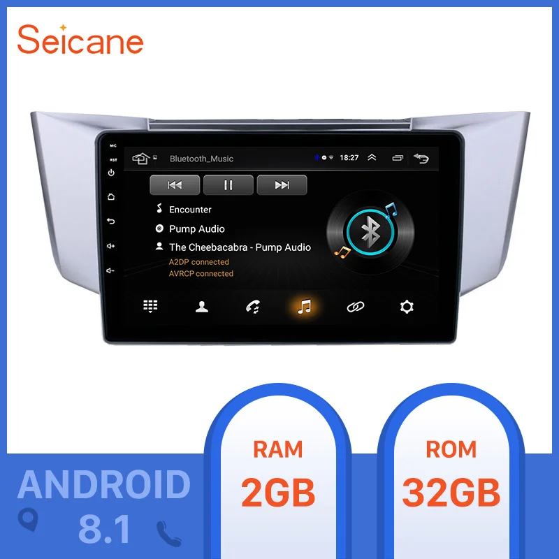 Seicane Android 8,1 2din gps 10,1 дюймов для автомобиля 2003-2010 Lexus RX300 RX330 радио головное устройство плеер Поддержка TPMS DAB+ Зеркальное соединение