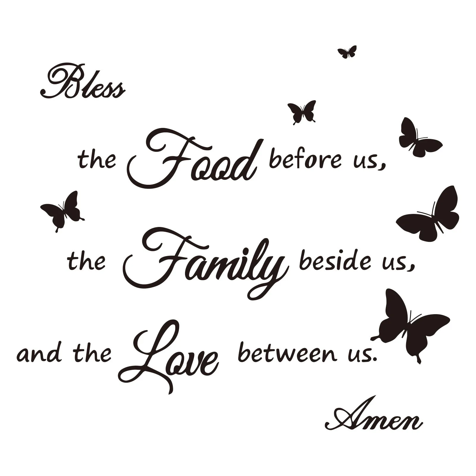 Кухня предварительно еды молитва стикер с пословицами декоротивная наклейка для