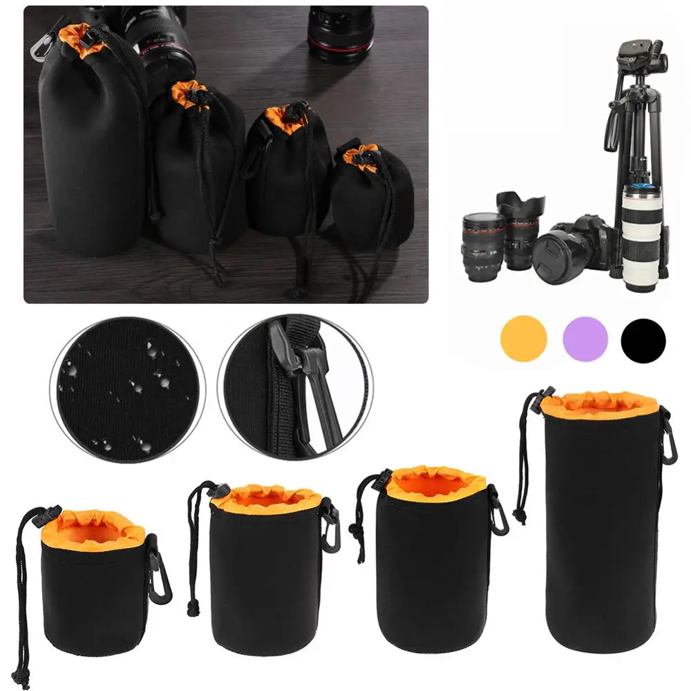 Водонепроницаемый чехол для объектива камеры флисовая сумка Мягкий неопреновый