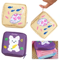 cute wallet korean cartoon cute bear small mini coin wallet purse clutch card cash organizer sanitary pad napkin coin purse bag