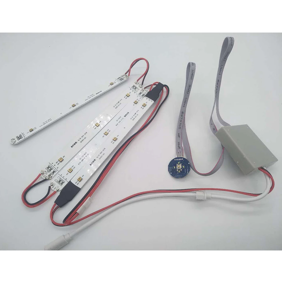 

DC6V 275nm 100mW 12pcs UVC LED Lamps Deep Ultraviolet 4 Disinfection Strips germicidal