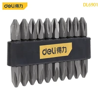 deli dl6901 specification ph2x50 6 3mm series screwdriver bits 10 piece set s2 alloy steel material bit with strong magnetism