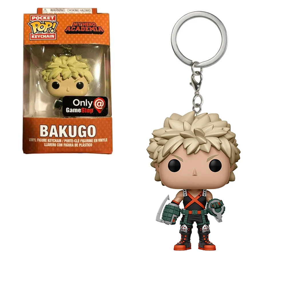 Новое поступление FUNKO POP карманная игрушка брелок Игра Престолов Дейенерис Marvel Железный человек Гарри Поттер коллекционное кольцо для ключей модель подарки - Цвет: Bakugo