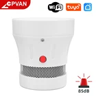 CPVan Новый Tuya WiFi детектор дыма более 3 лет батарея Срок службы детектор дыма EN14604 перечисленные CE сертифицированы включают батарею