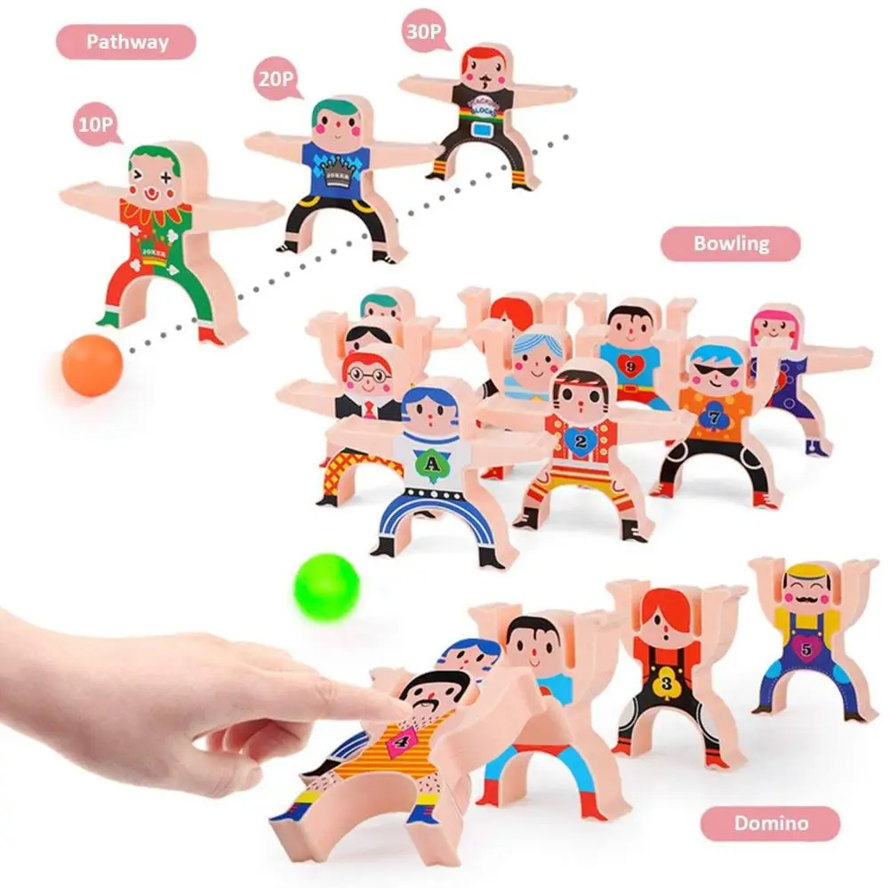 Деревянные Складные игры Vokmascot акробатические игрушки Hercules Troupe балансирующие