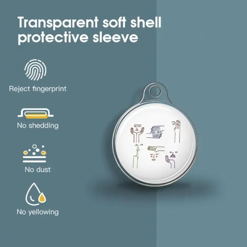 

Hot For Apple Airtags Protective Sleev Liquid Protective Sleeve For Apple Locator Tracker Anti-lost Device Keychain